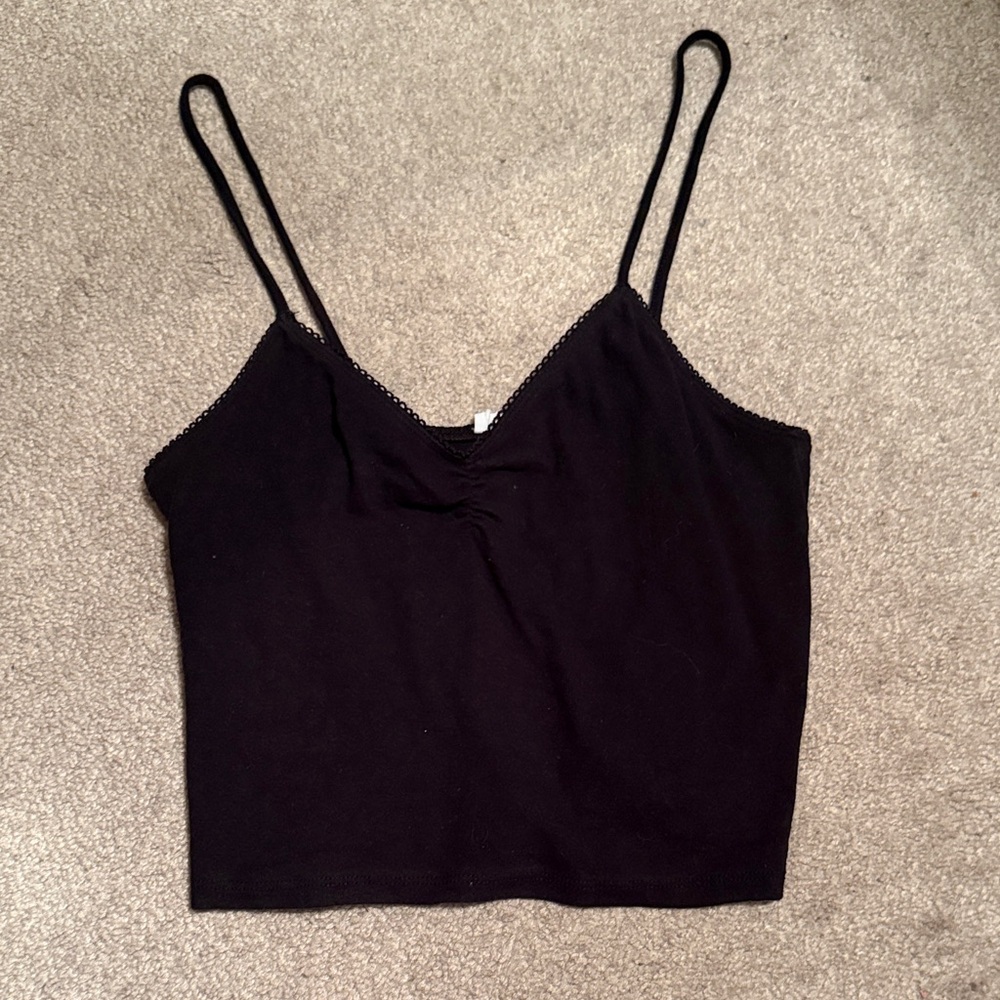 Cotton On Black Crop Top